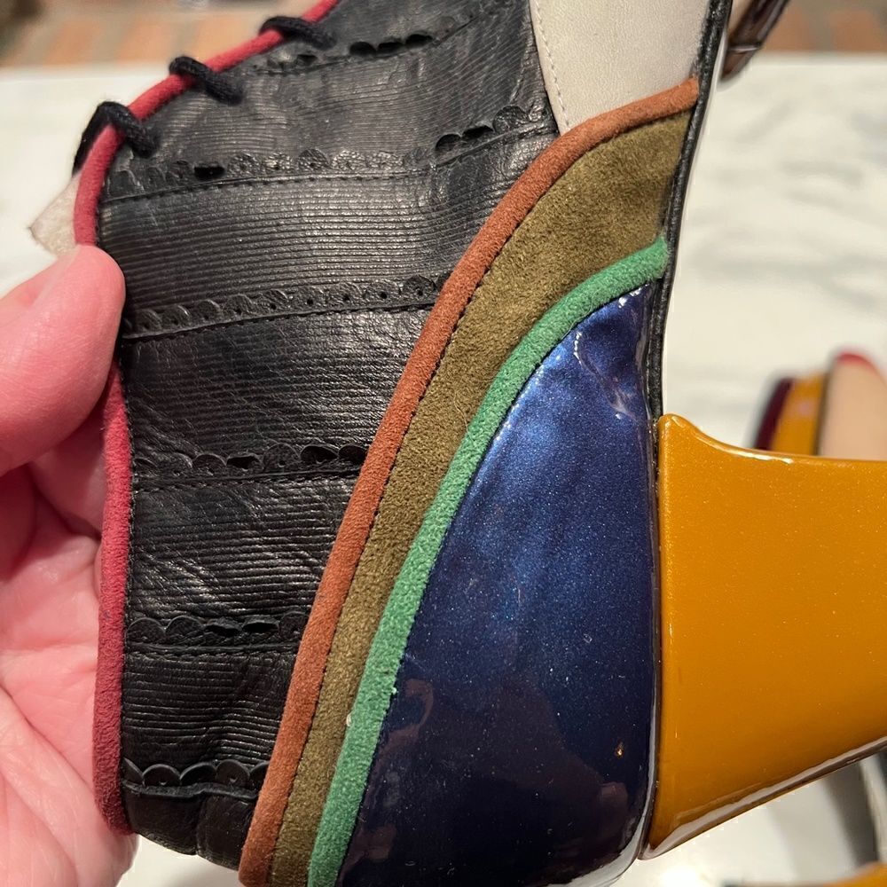 Kron Sculptural Colorblock lace-ups - Picture 5 of 10